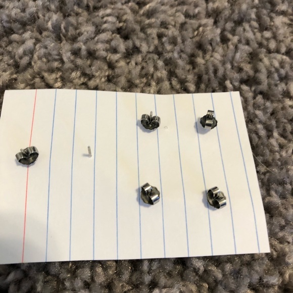 Set of 3 Button Earrings - Picture 5 of 6